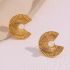 Golden Handmade Styled Sunflare Earrings